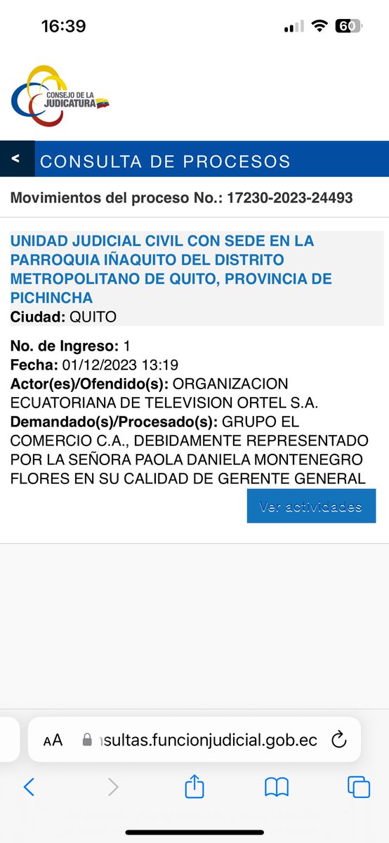 vichecos's tweet photo. 🚨Trabajadores de @elcomerciocom llevan 7 meses impagos y hoy de forma expedita, el magnate Ángel González logra que se sortee  una orden de pago, vía judicial,  para que EL COMERCIO entregue USD 3,4 MILLONES a otra de sus empresas Ortel, afectando a sus propios empleados. https://t.co/Whmr3r2qU0
