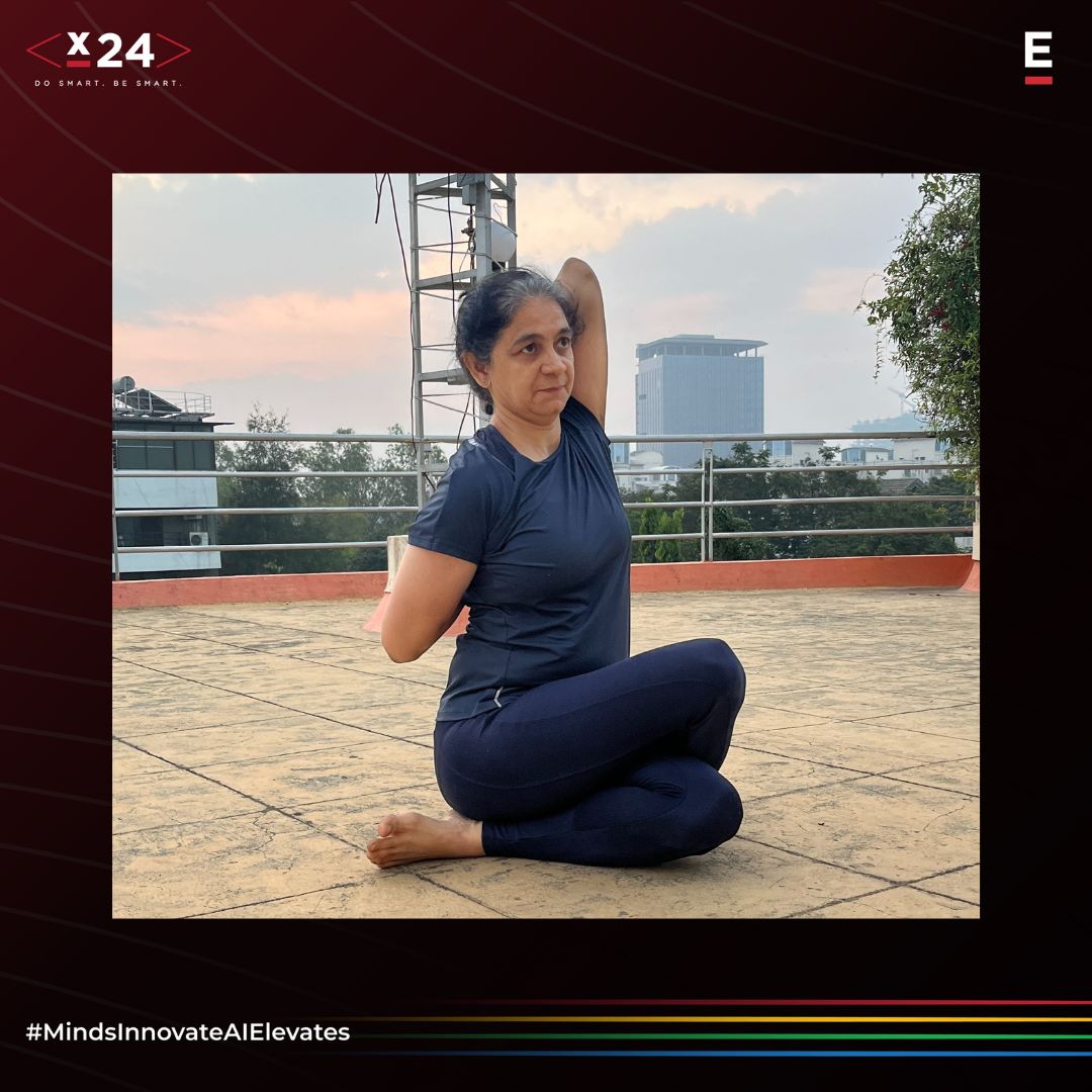 EXTENTIA's tweet image. Taking a break from the #X24Hackathon to "stretch" our capabilities at ETP!
Extentians tested their physical flexibility with an early morning #YogaSession.
For more updates on the #CodingExtravaganza, calmly make your way to this link: bit.ly/TW-Follow-the-…
#X24Season7