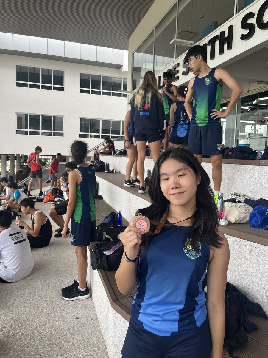 Renee secured another medal in the u15 400m race. 
#ontothenextone #GISdragons