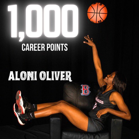 Congrats to <a href="/alonioliver/">Aloni Oliver</a> for joining the 1000pt club! She will be recognized during our Old Town Clovis Kiwanis Classic at Buchanan HS on Dec 22nd. We are all so proud of you AO! #MoveAsOne #Family