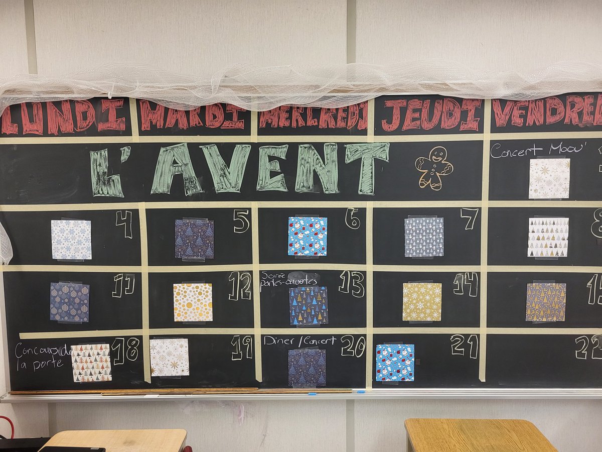 MmeMarieAndree's tweet photo. Et on commence!  16 différentes activités d'arts/STIM/français/maths pour célébrer l'avent. @ESCNotreDame https://t.co/fdcM8NClge