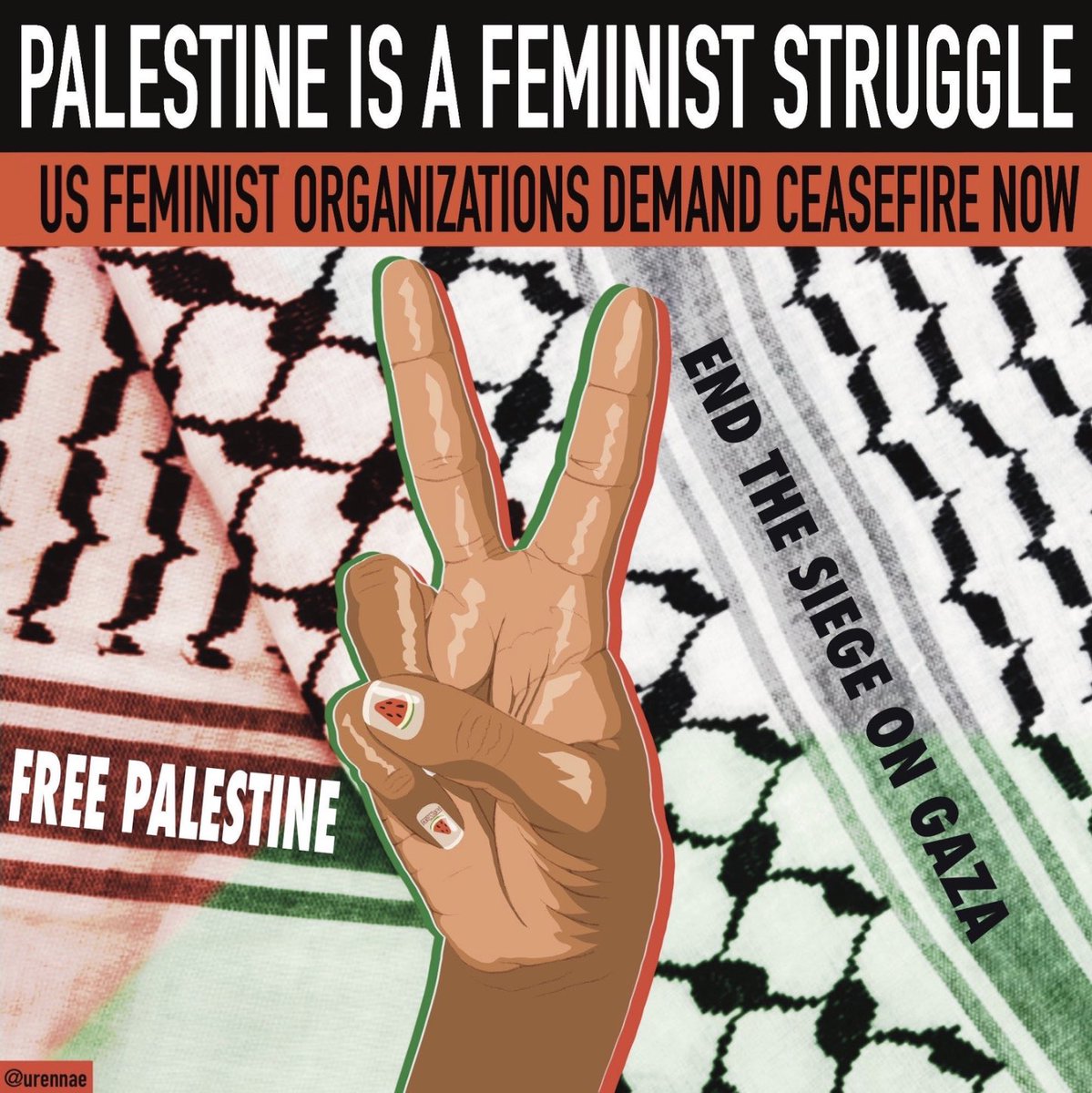 Feminist organizations across Turtle Island are speaking out and calling for a permanent #CeasefireNow, to Stop the Genocide in Gaza, and for a Free Palestine. ✌🏽✌🏿Read and share our statement here: bit.ly/palestinefemin… #PalestineisaFeministStruggle