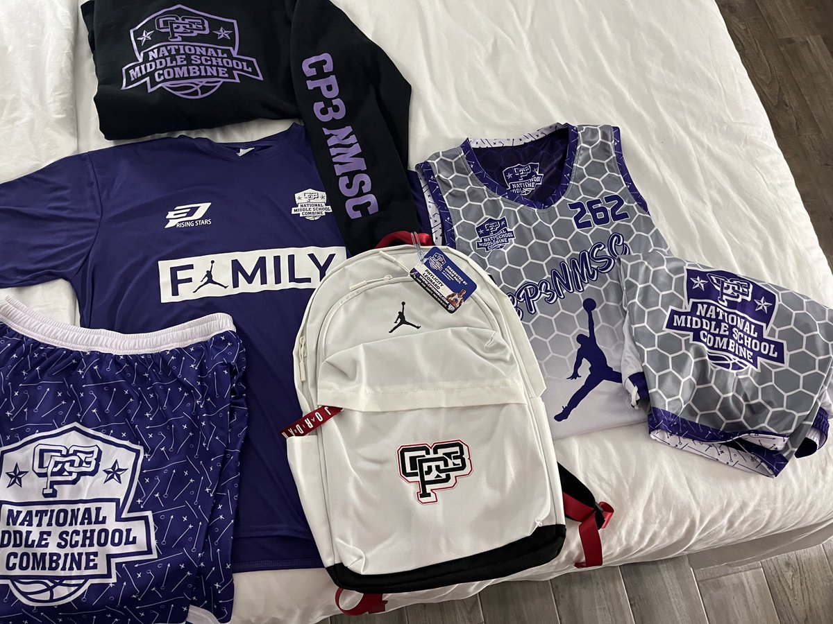 Getting ready to participate in the national middle school combine the next two days. CP3 Camp