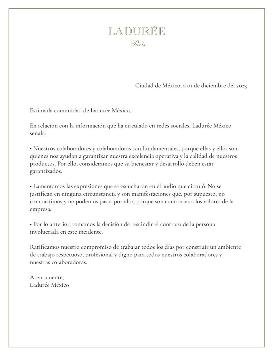 Ladurée México tweet media