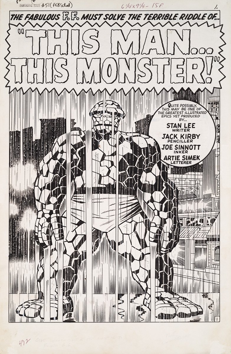 EshineStudios's tweet photo. The finest in original comic art since 1996
800.890.7004
The title splash to Fantastic Four #51 by Jack Kirby acquired in Nov 1996...
#ComicArt #Marvel #FantasticFour #Kirby #thething #SilverSurfer #MrFantastic #HumanTorch #Galactus #marvelcomics #originalart #Buscema #comics https://t.co/ySOzsA2twl
