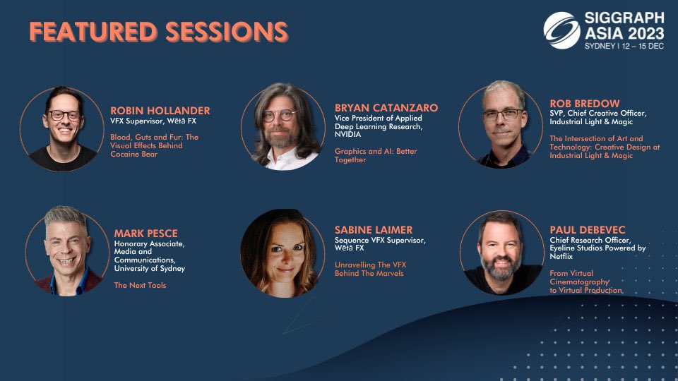 SIGGRAPHAsia's tweet photo. 🌟 Curious about the keynotes &amp; featured sessions at #SIGGRAPHAsia2023? 🎤✨ Explore must-attend sessions here: https://t.co/0YiT8duUZv… Time's ticking – less than 2 weeks left! ⏰🎟️ Secure your tickets now! 👉 https://t.co/NLNR6J1TB7 https://t.co/nCNPnAFmuM