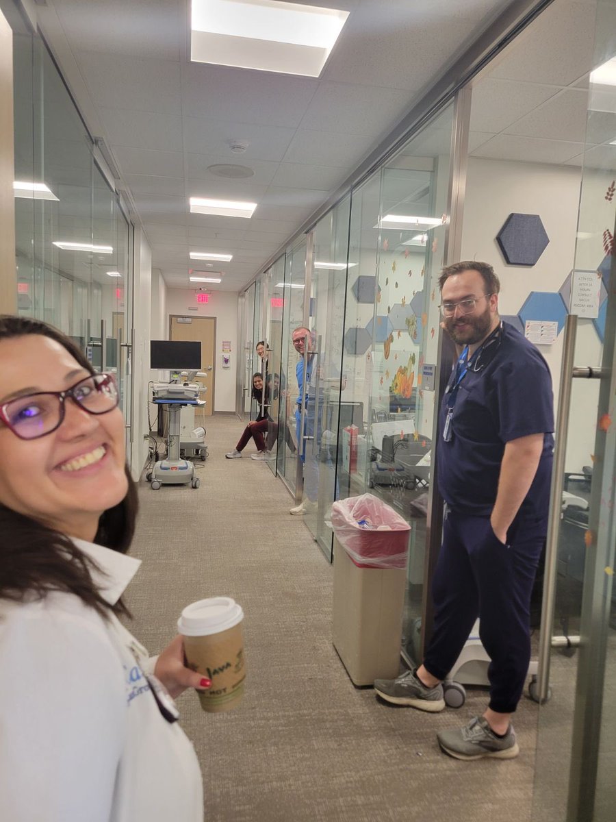 One of the best feelings ever, when the residents come out from their workrooms to say hi when they hear your voice!  💜💜💜 <a href="/im_slu/">SLU Internal Medicine Residency</a>