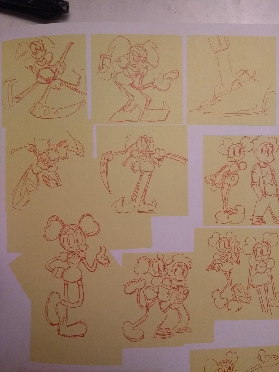 Spinel drawings and scythe concepts drawn by the goat @ianjq AKA Creator of the OK K.O. Let's Be Heroes series (Look how cute he made her in his artstyle) #StevenUniverse