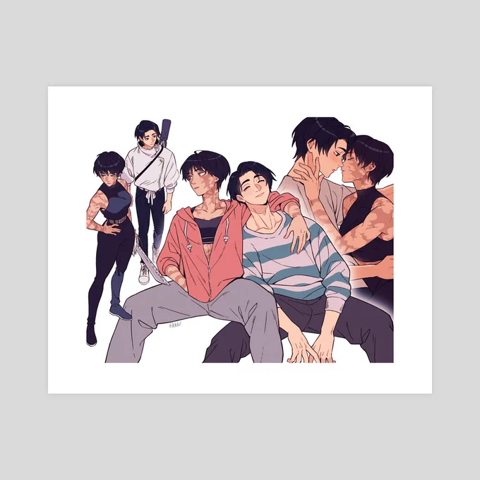 Print sh0p update! TEN new prints are now up for saIe on my inprnt, including, but not limited to these. The first person to use code U5AGVOV will get 25% off their order (single use). Link's in the replies as usual