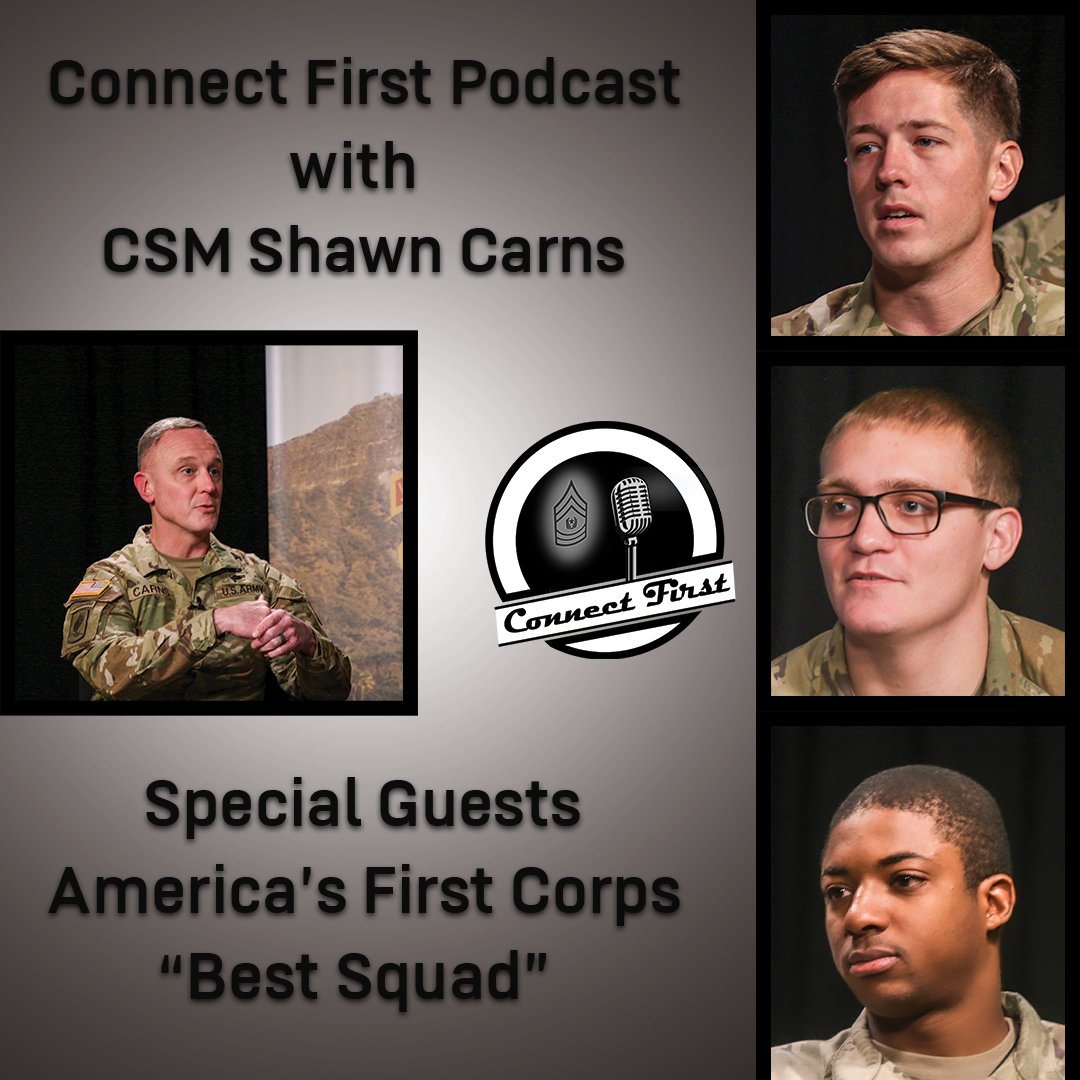 I_Corps's tweet photo. #NowStreaming 🖥️🎧🎙️
Our CSM Shawn Carns talks with the members of I Corps #BestSquad, about what being a part of a cohesive team means to them &amp; how to remain resilient on the newest episode of #ConnectFirst podcast

https://t.co/vX56d7XB7Y

@USArmy @USARPAC @JBLM_PAO @7thID https://t.co/EWdoC8Qo2I