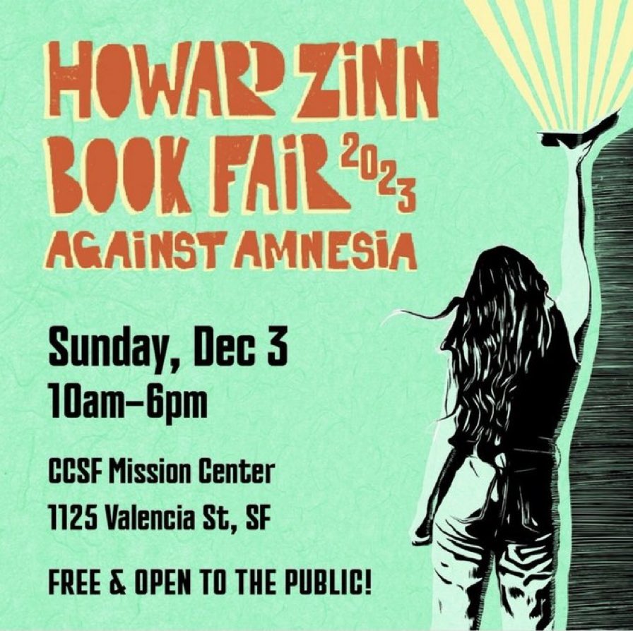 Just arrived in San Francisco for the Howard Zinn Bookfair!