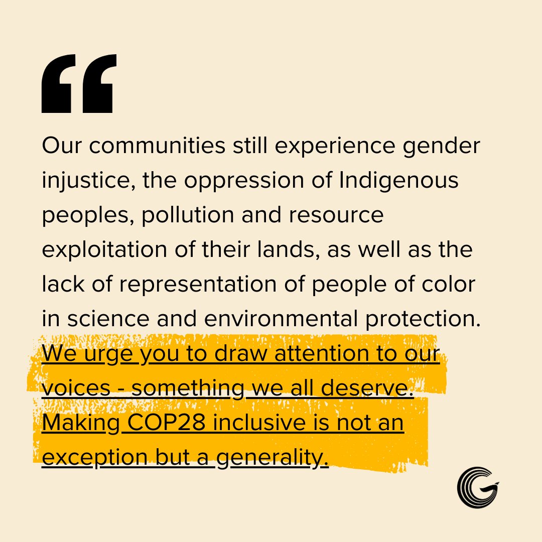 girlrising's tweet photo. 📌 #FutureRising Fellows from across the globe stand united in a powerful call for action at #COP28 and beyond 📌

Join the our Fellows in their call to action &amp; share to spread the message: https://t.co/SaHZbES7UF

#climateaction #genderequity #climateeducation #climatejustice https://t.co/mSvZGSnydS