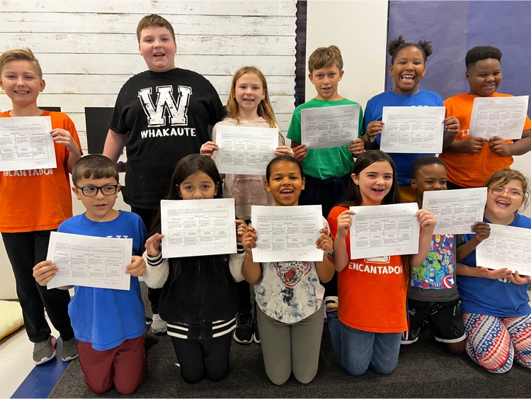 Almost 80% of fourth grade students showed mastery of division with up to 4-digits by a 1-digit number. We are so proud of their hard work. Next, they will work on mastering multi-step word problems.