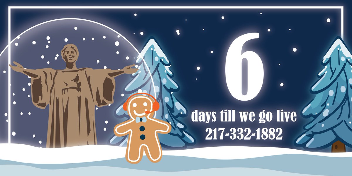 6 MORE days until we go live! What song will you choose for us to sing to you? ☃️🤔