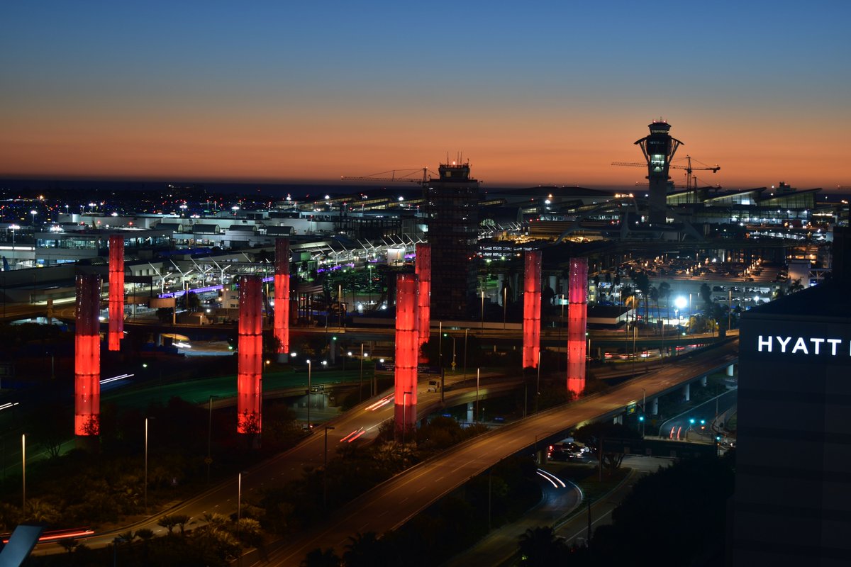 Tonight, the LAX pylons will glow red for World AIDS Day, which takes place each year on Dec. 1. It’s an opportunity for people to unite in the fight against HIV, to show support for people living with HIV, and to remember those who died. #RockTheRibbon