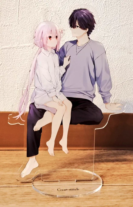 ちなみにですが、以前投稿した凸凹夫婦の二人が20cmのアクスタになりましたでかい～FANBOX会員様限定で抽選会をやる予定です。よければどうぞ～ 