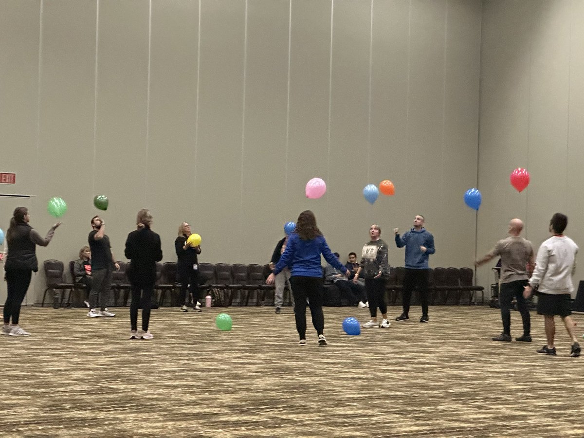 Stacey Slackford-Barnes and Lauren Wilson sharing management strategies, basic PE curriculum ideas, along with fun and interactive activities and games during their session “PE and Our Littlest Learners”

#OAHPERD2023