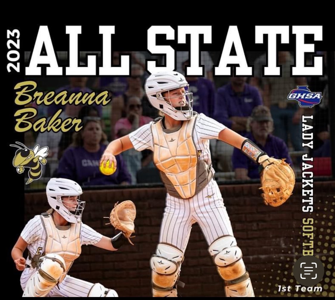 Congratulations to ProStar Fastpitch player Breanna Baker for being chosen GHSA First Team All State Catcher for 5A. Breanna plays for Calhoun HS and Coach Diane Smith Huge honor for Breanna Baker #ProStarProud @BreannaBak24997