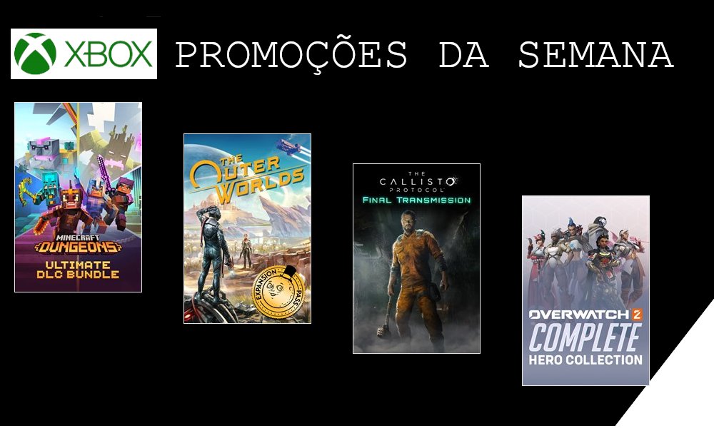 PROMOÇÃO SEMANAL GAMES XBOX 360/ONE/SERIES I Só a raspa do tacho 