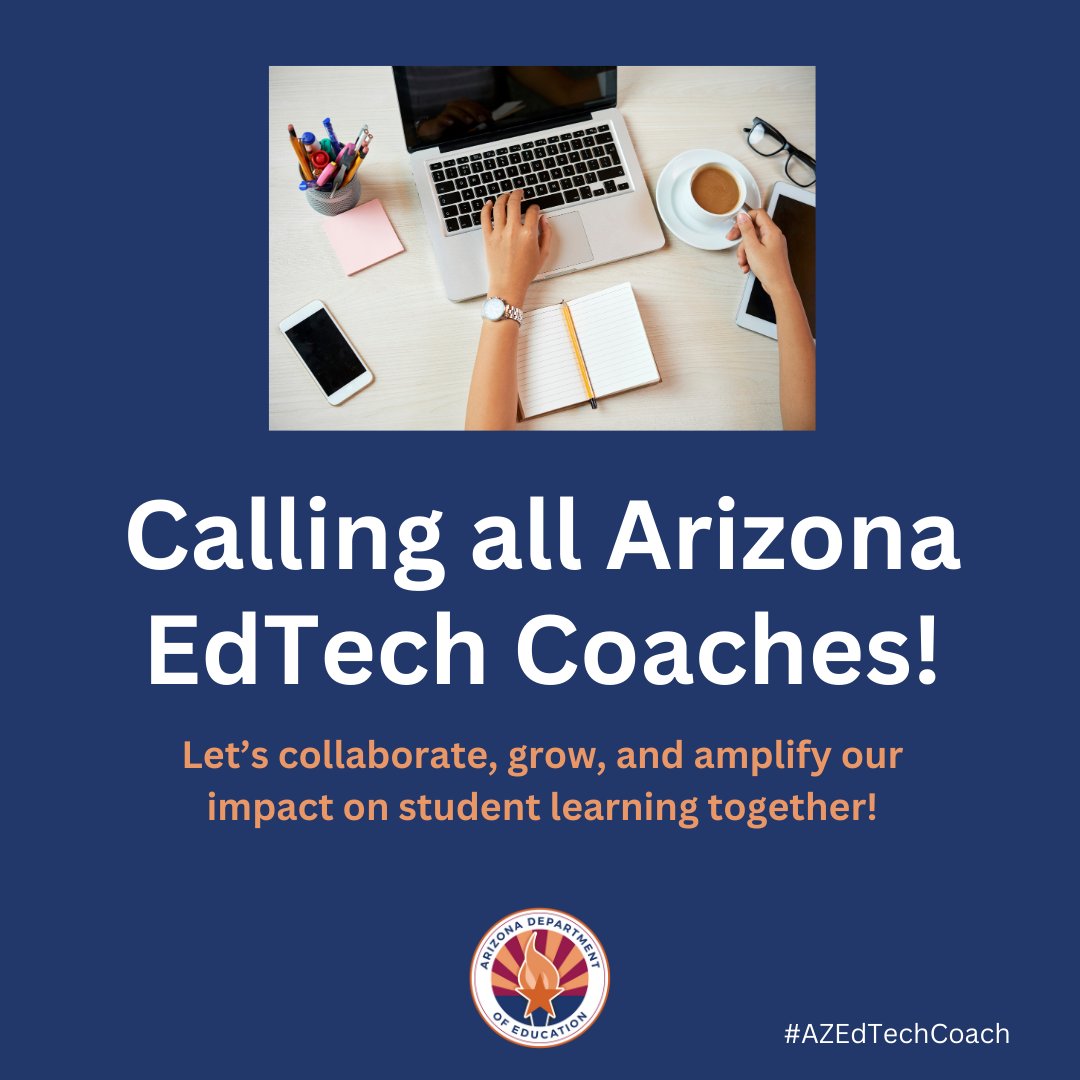 I am so excited to share that we are creating a community for EdTech coaches in Arizona!  If you are an EdTech coach in AZ, we would love to have you join us. You can complete the short form below or send me a message. 😀 #AZEdTechCoach 

bit.ly/3RzoRMl