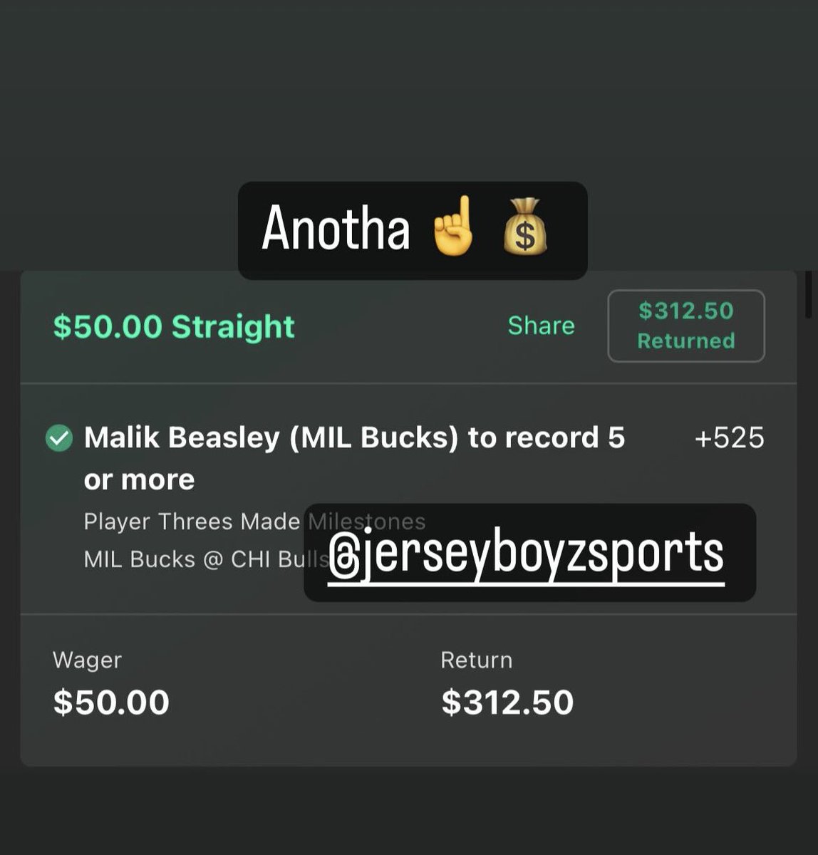 NJboyzsports's tweet photo. CASH THE MAX LADDER πͺ
NBA SEASON IS CAKE π
WE ON FIRE π₯
JOIN VIP TODAY
STOP GUESSING START INVESTING
#GamblingTwiiter #GamblingX #sportsbetting #sportsbettingtwitter #VIP #CASH #MONEY #MAX #Ladder #Jerseyboyz #NBA #basketballbets #nbabets #NBAbets #cake #IFB #Popboyz https://t.co/yPsDWR5Jhg