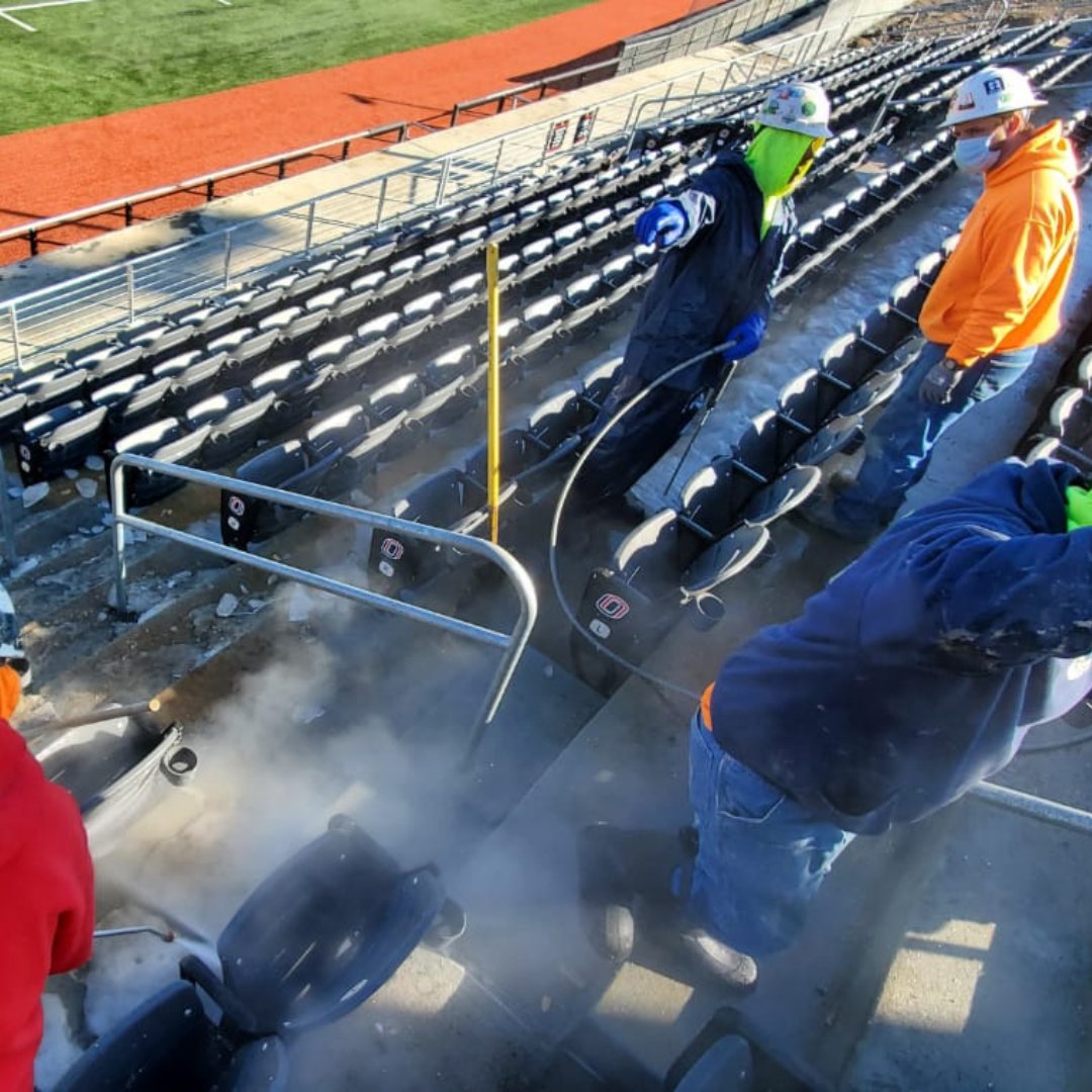 #FlashbackFriday to this awesome stadium project we worked on in 2021😀