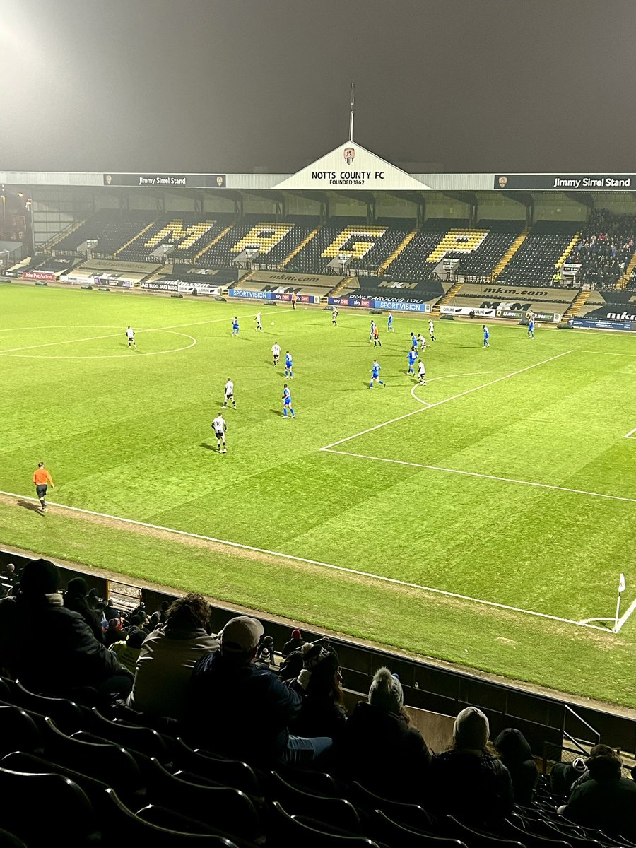 RPGilb's tweet photo. My 13th @EmiratesFACup tie of the season so far. With freezing fog rolling in off the Trent, @Official_NCFC are knocked out 3-2 by @shrewsburytown The 2nd season in a row I’ve seen County exit the competition with a 3-2 home defeat. @MyRoadToWembley #roundhopping #groundhopping https://t.co/wo8yMOOEuu