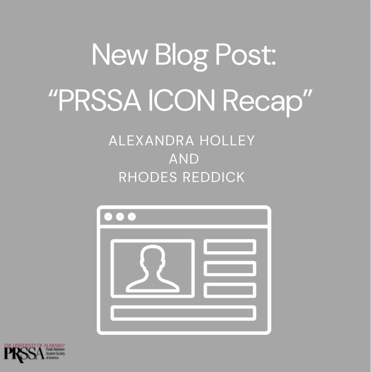 Our new blog post features Alexandra Holley and Rhodes Reddick who share their experience of attending PRSSA’s ICON this year held in Nashville!
#passionforpr