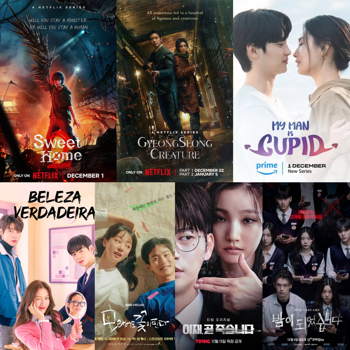 updateasiatico's tweet photo. Doramas que serão lançados nos streamings (Netflix, Viki, Star+, Prime Video e mais) em dezembro de 2023 — a thread https://t.co/gi1ODQFucu