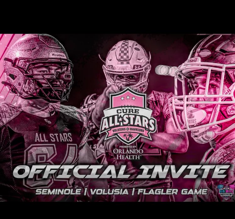 VERY BLESSED TO BE SELECTED FOR THE CURE ALL STAR GAME!🙏
<a href="/UHSTitansFB/">UHS Titans Football</a> @CoachFoxUHS <a href="/bighitslive/">BIGHITSLIVE</a> <a href="/DanLaForestFB/">Dan LaForest 🏈</a> <a href="/Cure_All_Stars/">Orlando Health Cure All Stars</a> <a href="/CoachCameronMMA/">Jeremy Cameron</a> <a href="/CoachKNobles/">Kaleb Nobles</a> <a href="/larryblustein/">Blustein Recruiting</a> <a href="/PrepRedzoneFL/">Prep Redzone Florida</a> <a href="/QBCoachFox/">Ben Fox</a> <a href="/_CoachDMartin/">David Martin</a> <a href="/MrViny123/">Coach Vincent Davis</a> <a href="/MrCoachCraig/">Hasan Craig</a> <a href="/WebberFB/">Webber Int'l University Football</a> <a href="/bucs_fball/">Massachusetts Maritime Football</a>