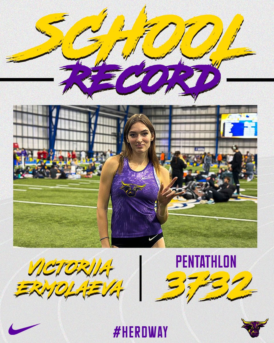 *SCHOOL RECORD ALERT*

Victoriia Ermolaeva breaks MSU school pentathlon record set by Kaycie Merrihew (2009 - 3,685 pts)!