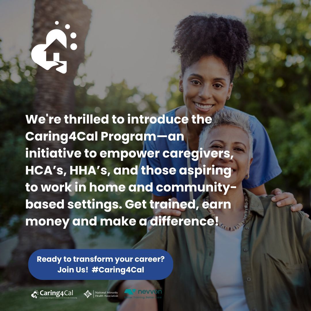 Unlock Opportunities with #Caring4Cal. Get trained, earn money, and make a difference. Ready to transform your career? Join us here: buff.ly/3uCcWnO 

#CareerBoost #CaliforniaJobs #CareerTransformation #Empowerment