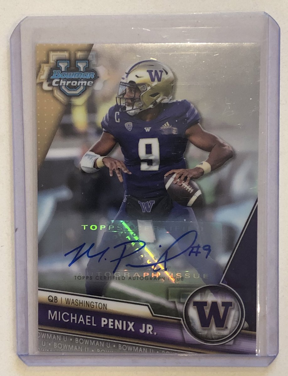 Taking a page out of @ArumsCards for good vibes, if my Washington Huskies win tonight, I will give this away to a random person who likes this tweet! You get an extra entry if you quote tweet #Penix4Heisman !