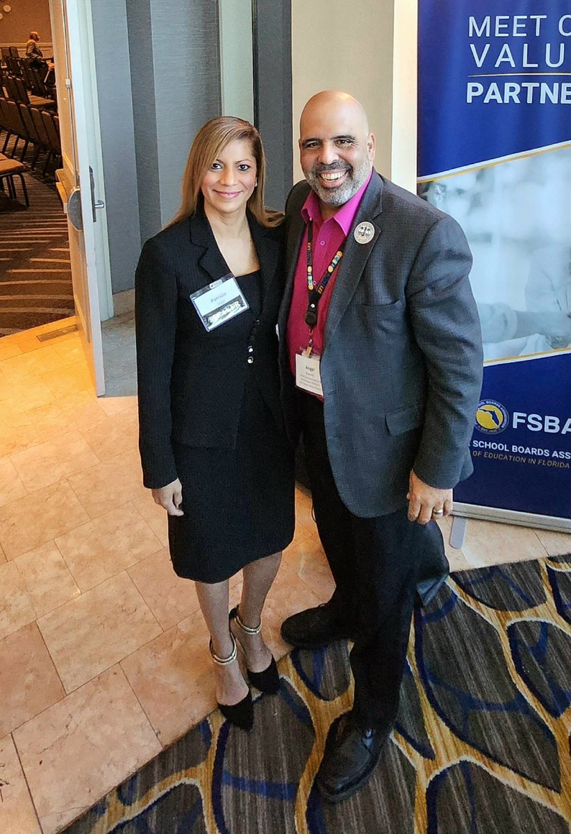 @Florida_ALAS Past President, Angel Gomez and President, @PTREJ0 attending the 78th Annual @FLSchoolBoards/@PublicSchoolSup joint conference in Tampa. A special felicidades to Angel, NOW the Chief of Communications and Government Relations @LeeSchools. FELICIDADES!👏 #SiSePuede!