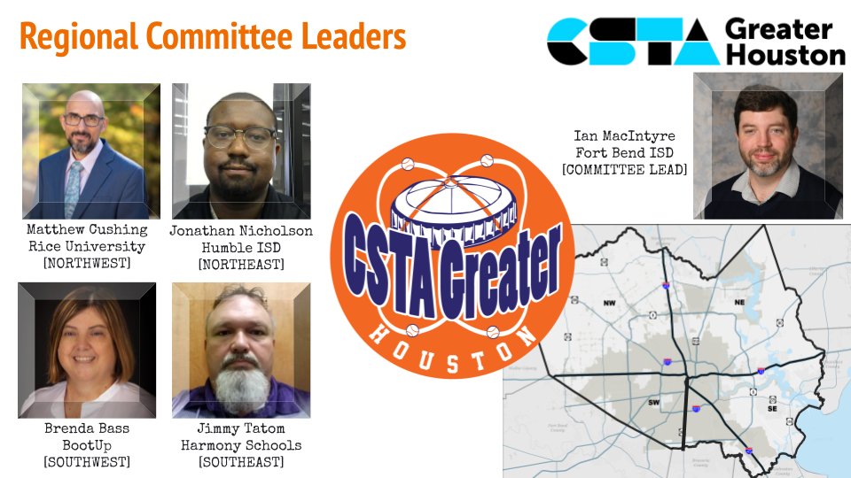 Big shoutout to our very own Brenda Bass ( @BrendaBass63), who has been selected as the CSTA Greater Houston Regional Area Lead for Southwest Houston! @CSTAGreaterHou @csteachersorg #CSforAll #CSTA #CSK8