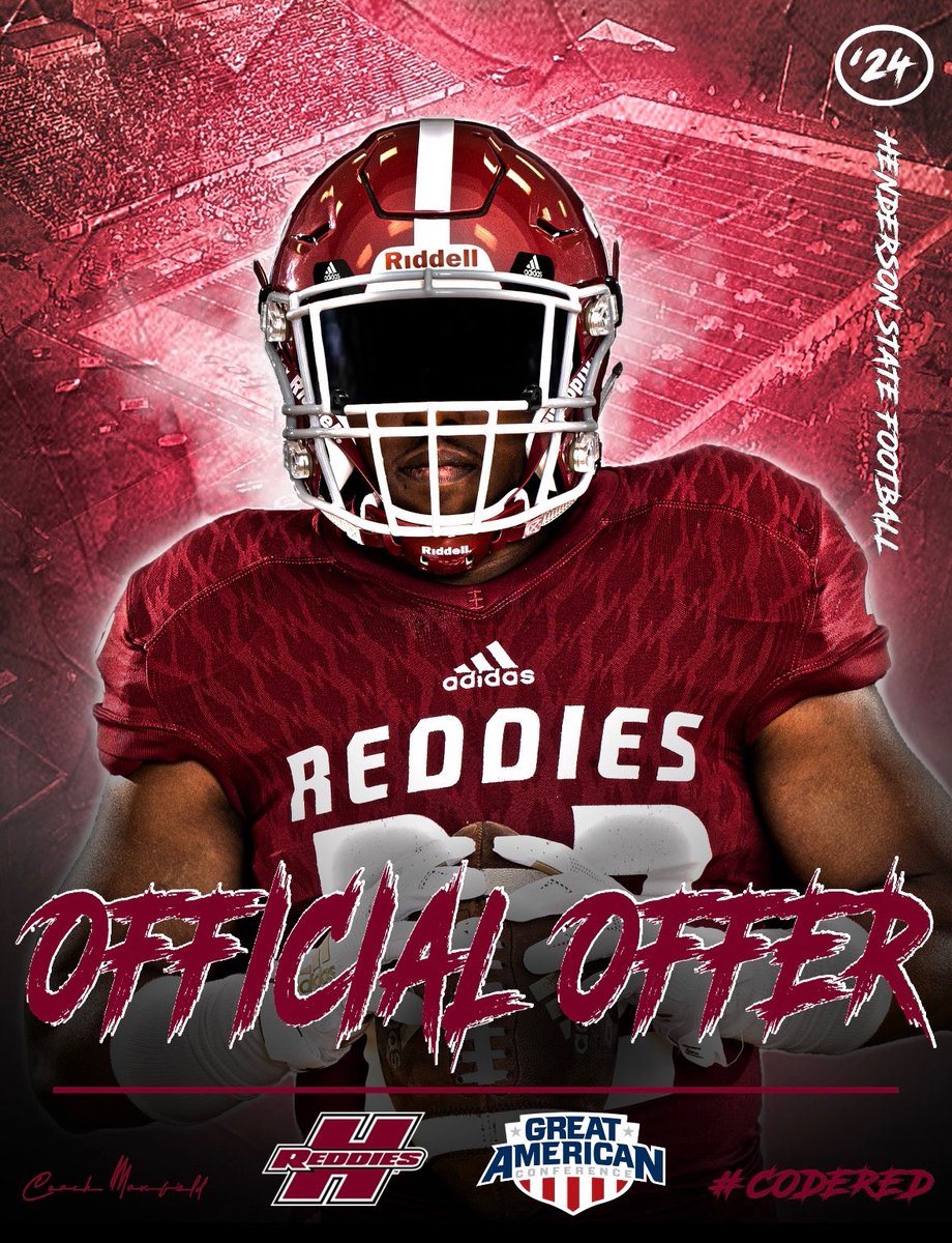QuintinPope6's tweet photo. Blessed to receive an offer from Henderson State @Coachwillwagner @JourneyanFuture @DOORANTFOOTBALL @ClayboCoach @Buggsnow https://t.co/cvx7zEh6x4