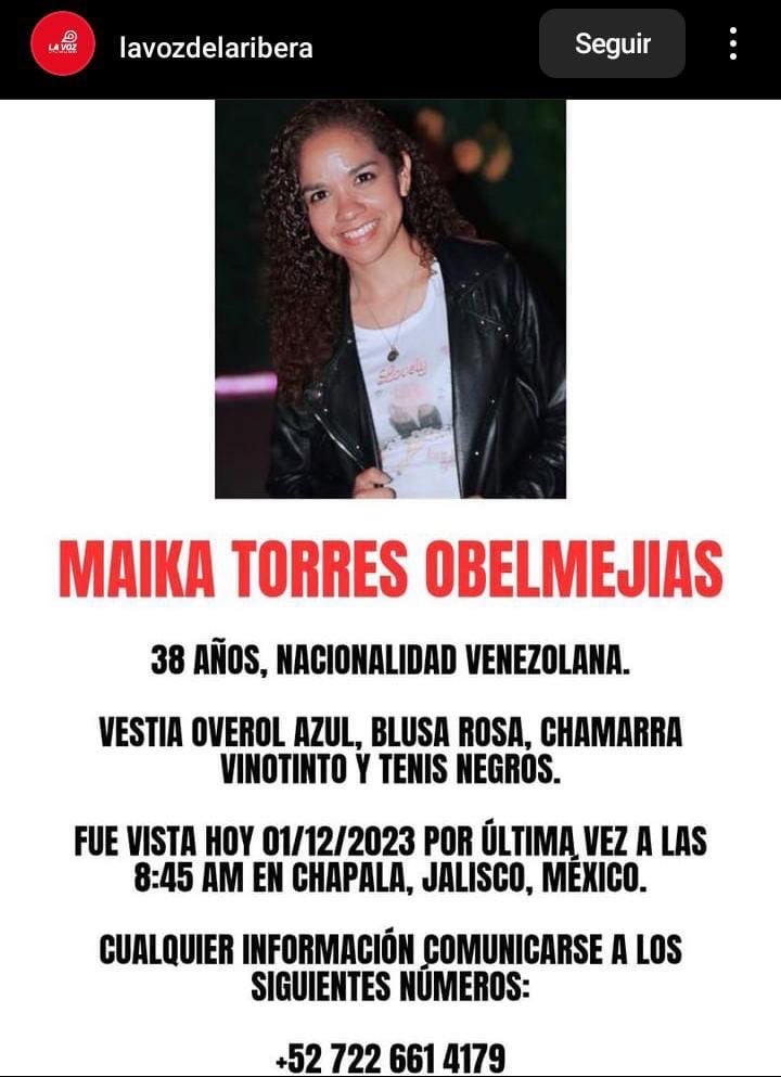 Ella es mi sobrina. Por favor difundir 🙏