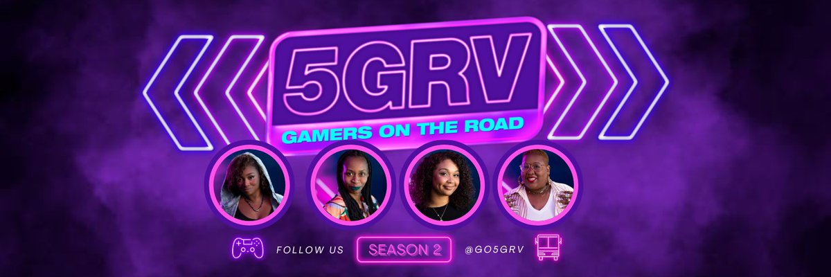 The excitement isn't over, we're joining @go5GRV live from the arena - celebrating sisterhood, gaming culture, and Black Excellence! Come see what the #BroadcastHER Academy Fellows get up to with @GloZell, @Leesh_Capeesh, @BarefootTasha_, @DefinedByKy, @AtomicMari,