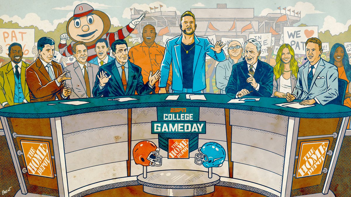 🗣️ 'And we're comin' to your city...' 🎶 30 years ago, ESPN's @CollegeGameDay broadcast from a college campus for the first time Check out the oral history of the iconic college football pregame show via @ringer/@bryancurtis Read: bit.ly/CGDHistory | 🎨 @brentschoonover