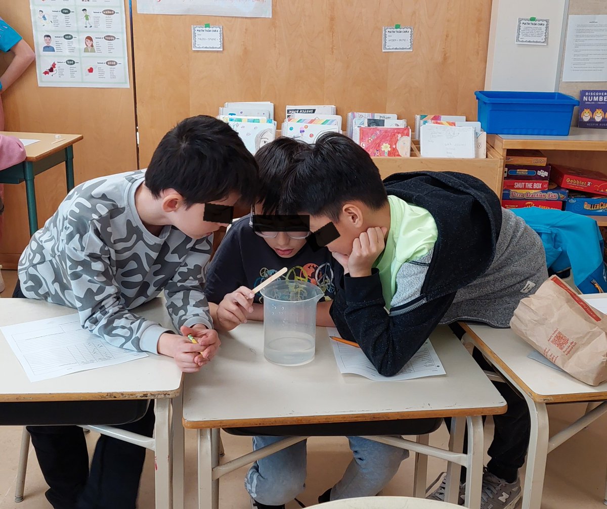 BPSHawks5's tweet photo. Will it dissolve?  Students explore the solubility of common household substances

#bpshawks5 #bpshawkslearn #science https://t.co/YRNt1FIdzZ