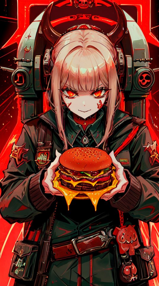 BadToxicAI's tweet photo. #Cheeseburger #Hamburger #LoRA #DemonicTech #SciFi #FastFood #Auto1111 #StableDiffusion #safetensors #AIArt #AIFilter #AI #Kunst #art #cetusMix v4 DPM++ 2M Karras https://t.co/bxt6wEcb1E