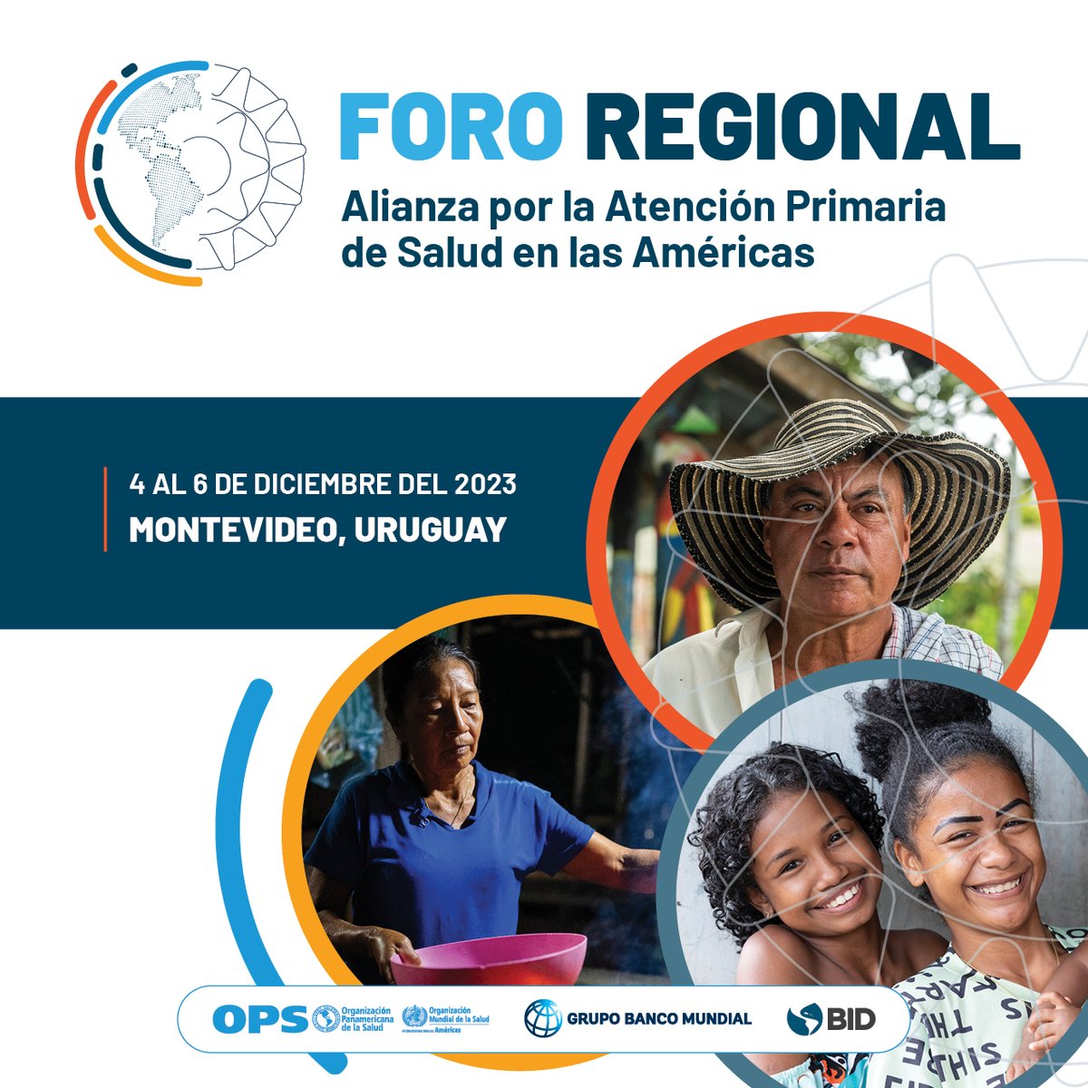 ¡Anota en tu 📅!

Del 4 al 6 de diciembre se realizará el Foro Regional: Alianza por la APS en las Américas.
Expertos compartirán buenas prácticas y herramientas para apoyar la inversión, innovación e implementación de la atención primaria en la Región.
ℹ️ paho.org/es/eventos/for…
