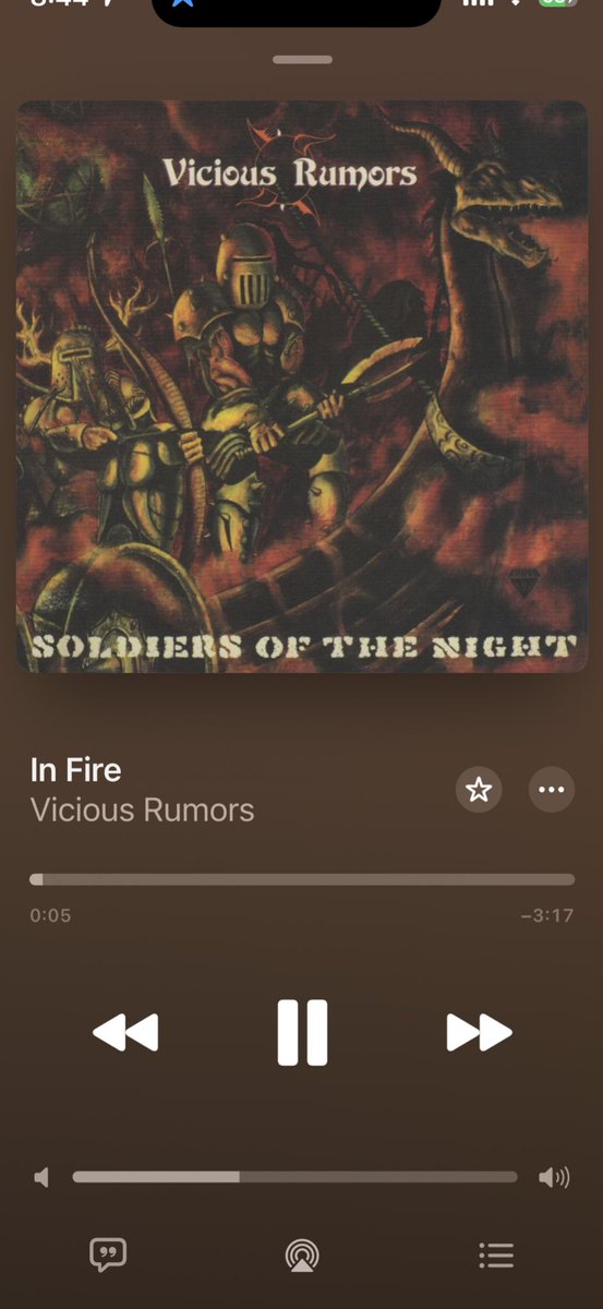 710Gozi's tweet photo. 今朝の一曲
#ViciousRumors
#InFire
米国🇺🇸出身のメタルバンド
1985年リリースの1stアルバム
『SOLDIERS OF THE NIGHT』より
昨夜のライブ良かったなぁ
現地でお会いしたフォロワー様
大変お疲れ様でした。
お気をつけてお帰りください。 https://t.co/ujrcT4kRBe