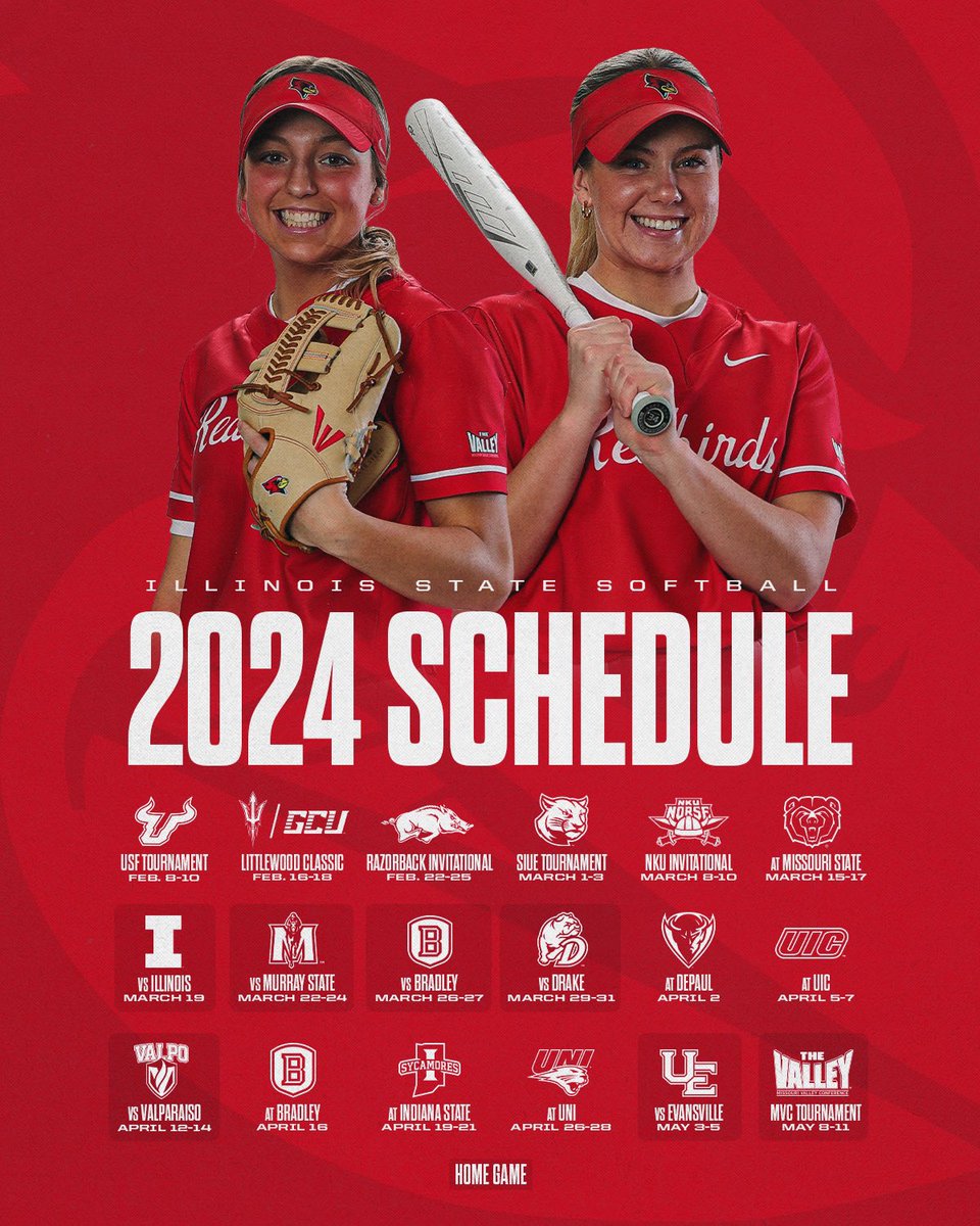 Y’all ready for this⁉️ The 2024 Redbird Softball schedule has been unveiled by head coach, Tina Kramos! 📰 bit.ly/46ELUto #rollbirds