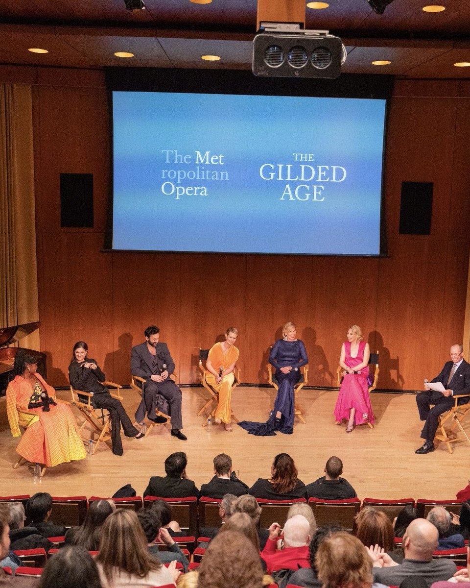 MetOpera's tweet photo. Enjoy this look behind the scenes at their evening, which also included an exclusive panel discussion led by Met Vice President C. Graham Berwind, III.✨
Explore The Gilded Age and watch the latest season here: https://t.co/DzTnPK7QXu
#MetOpera #GildedAge #StreamonHBO https://t.co/deGyBI5Dkv