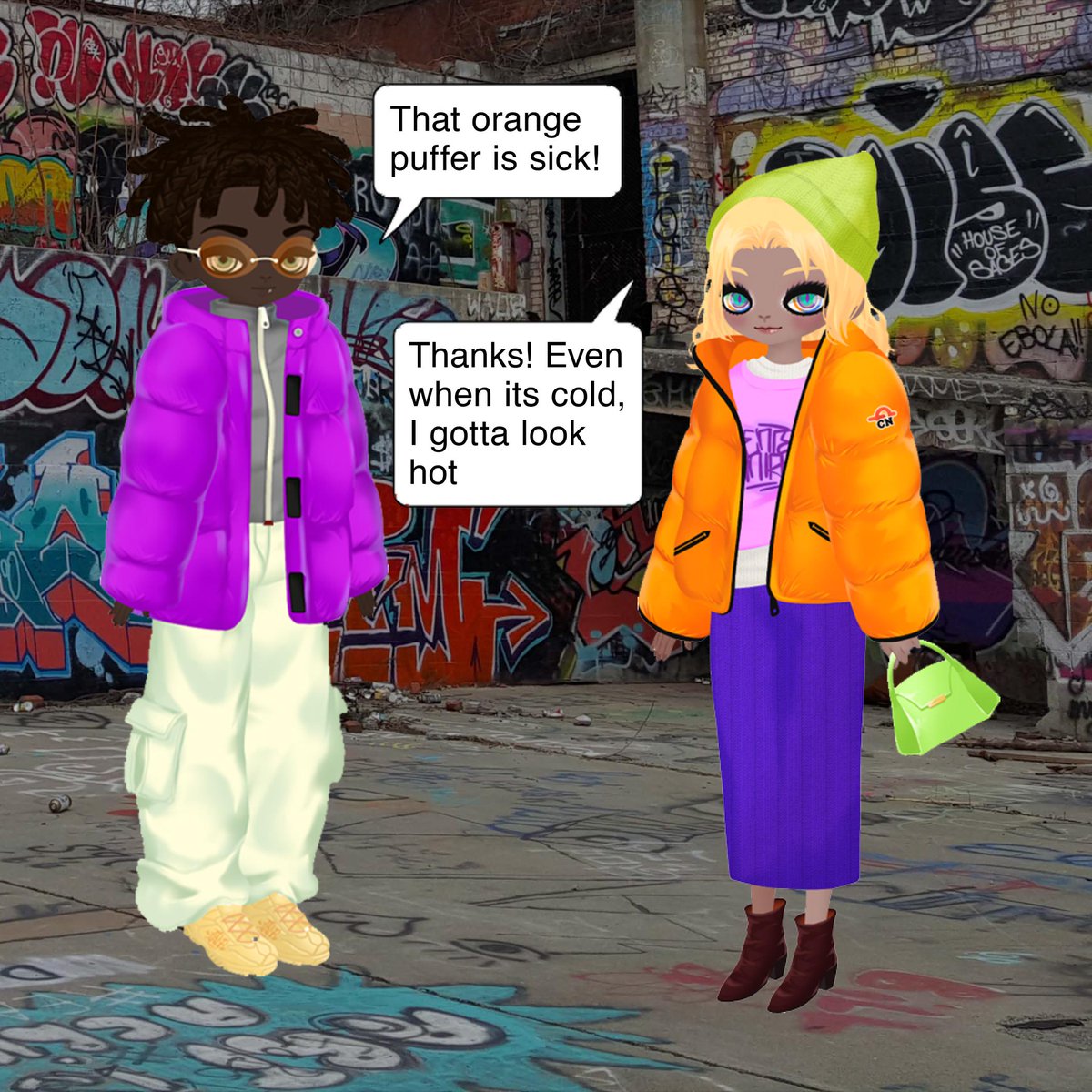 AlteregoCity's tweet photo. No matter the weather, our avatars will always look their best! This cold weather calls for a bright and warm puffer jacket🧥✨
#customizeyourself #avatartype https://t.co/rV6VLvoEUZ