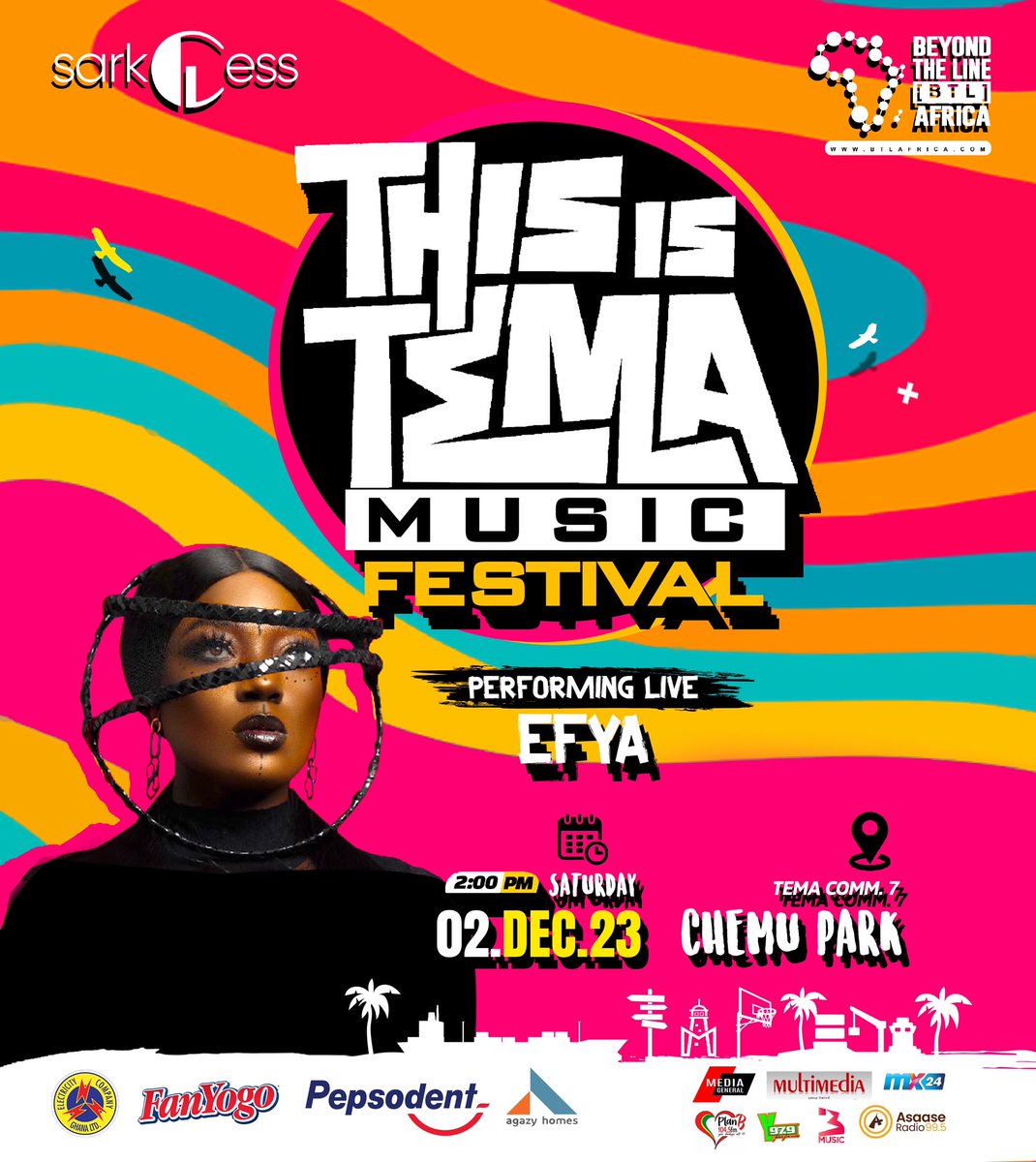 KasaCreates's tweet photo. GHANA'S BIGGEST MUSIC FESTIVAL HAPPENING TODAY 🇬🇭🔥🎉
#ThisIsTema https://t.co/4ywZJmMzF7