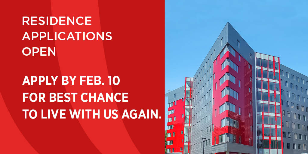 Residence Applications for the 2024/2025 Academic Year are OPEN! Apply Now!