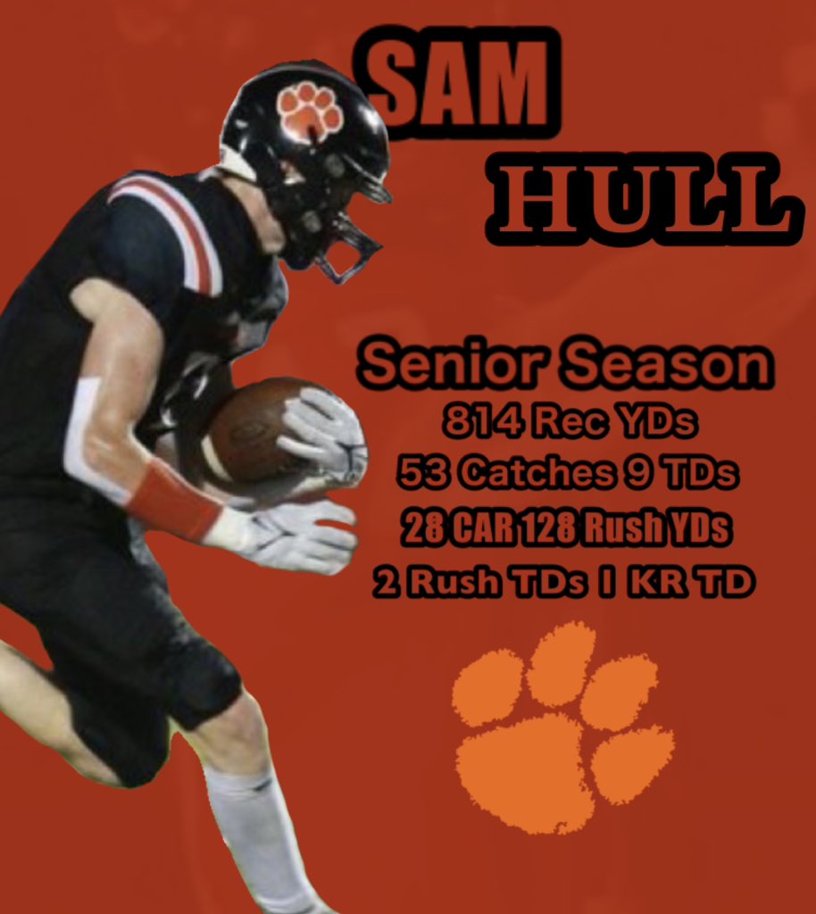 N3XTupRECRUITS's tweet photo. Humboldt’s @sam_hull17 had almost 1️⃣0️⃣0️⃣0️⃣ All-Purpose yards his senior year with 53 catches and 28 carries! That’s over 10 yards per touch‼️🤯 https://t.co/pkw9XzjPiO