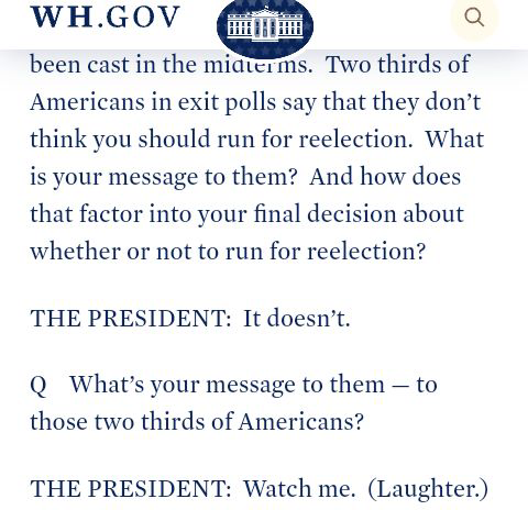 PoliticsCourage's tweet photo. @newrepublic The polls have long found a vast majority of voters (including ≈½ of Dems) don't want for Biden to seek re-election.

Rather than schedule primary debates and let voters decide, the DNC—in violation of its bylaws—crowned Biden the nominee and merged w/ his campaign.

That's how. https://t.co/gxLAvqGWWt